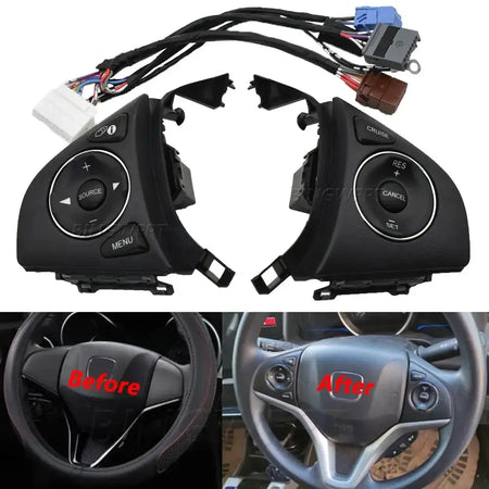 High Quality Steering Wheel Control Switch For Honda Fit 2015 2016 2017 2018 Audio Radio Remote Cruise Control Button by InterCyprus Trading Ltd