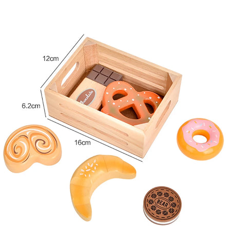 ATS30268 - Educational Wooden Kitchen Pretend Play Food Set ATS30268 C