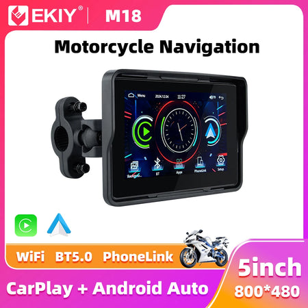 EKIY 5 Inch Motorcycle GPS Navigation Display Screen &ndash; Waterproof Portable Digital Dashboard