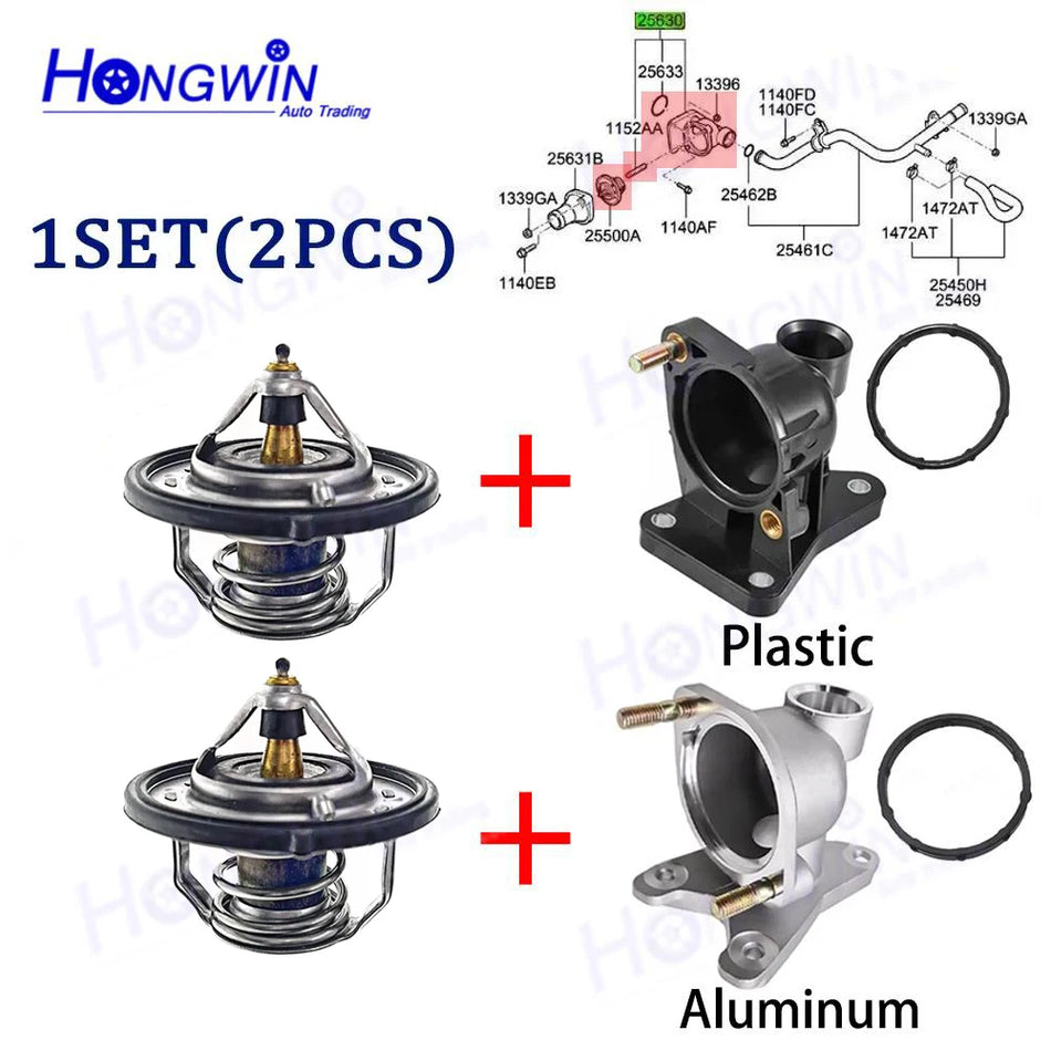 Thermostat Housing Inlet Gasket Set for Hyundai I10 I20 Venue G4 1.2L