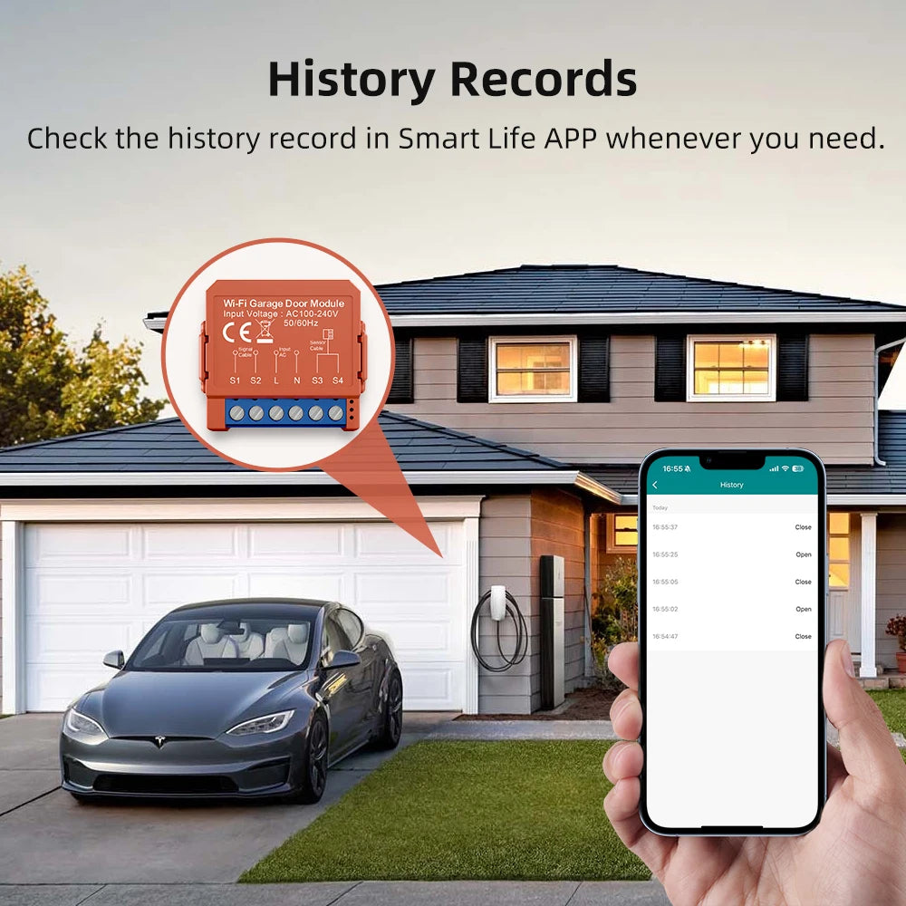 AVATTO Tuya WiFi Garage Door Opener - Smart Remote &amp; Voice Control
