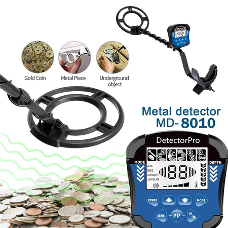 MD8010 Metal Detector &ndash; High Accuracy Treasure Finder