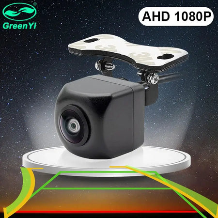 GreenYi Dynamic Trajectory AHD 1080P Car Rear View Camera Intelligent Track Guide Line For Universal Vehicle Backup Reverse by InterCyprus Trading Ltd