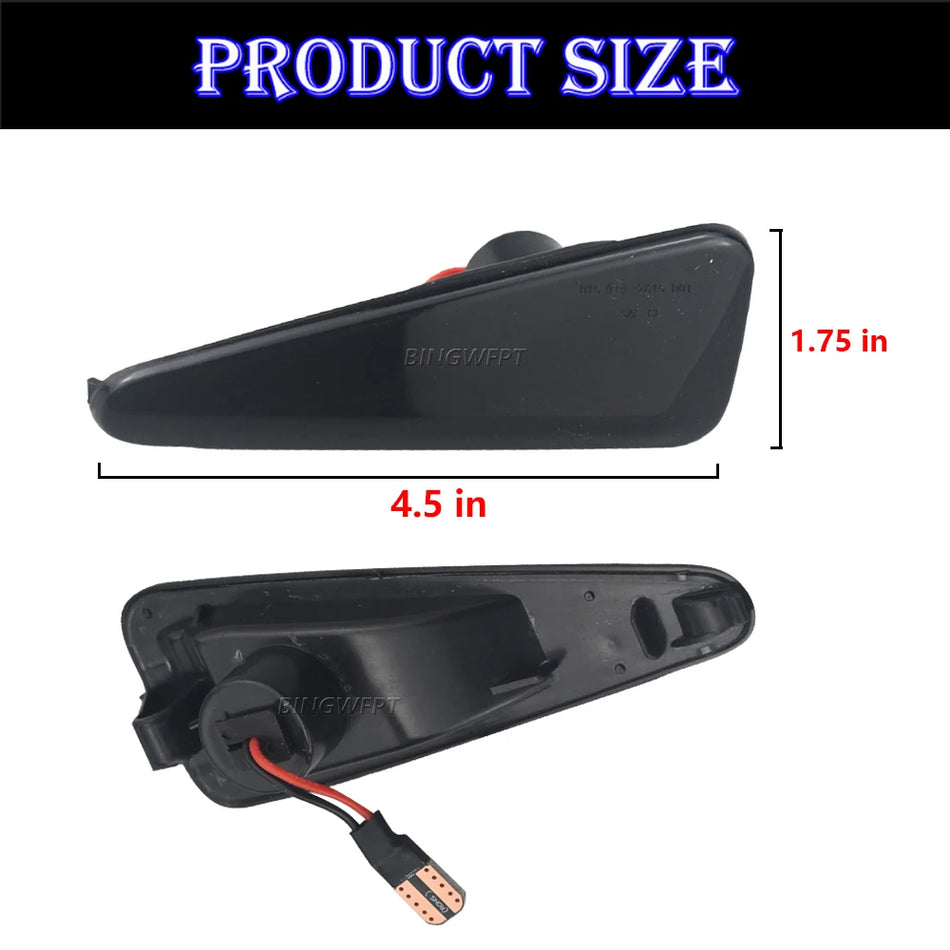 LED dzintara sānu pagrieziena signāls Dacia Logan/Sandero un Renault Stepway/Thalia