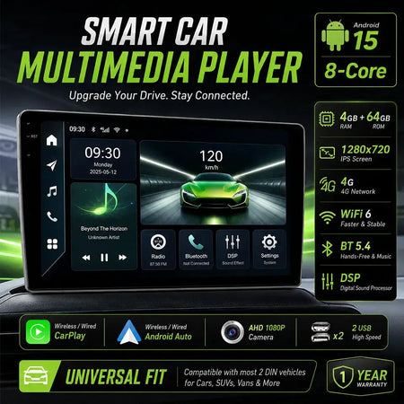 2 Din Android 15 Car Radio With Wireless Carplay For BMW Opel by InterCyprus Trading Ltd