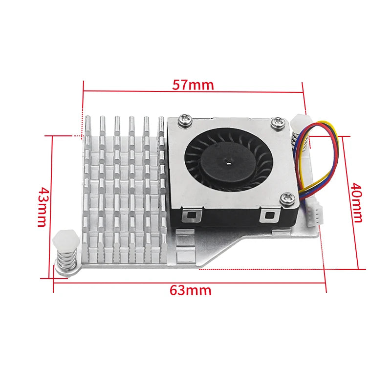 Raspberry Pi 5 Active Cooler &ndash; PWM Speed Adjustable Fan with Aluminum Heatsink
