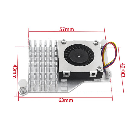 Raspberry Pi 5 Active Cooler &ndash; PWM Speed Adjustable Fan with Aluminum Heatsink