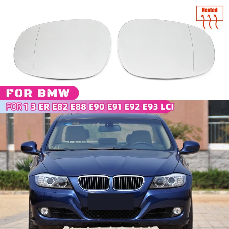 BMW Mėlyna Šildoma Plati Kampinė Veidrodžio Stiklas Kairė Ir Dešinė
