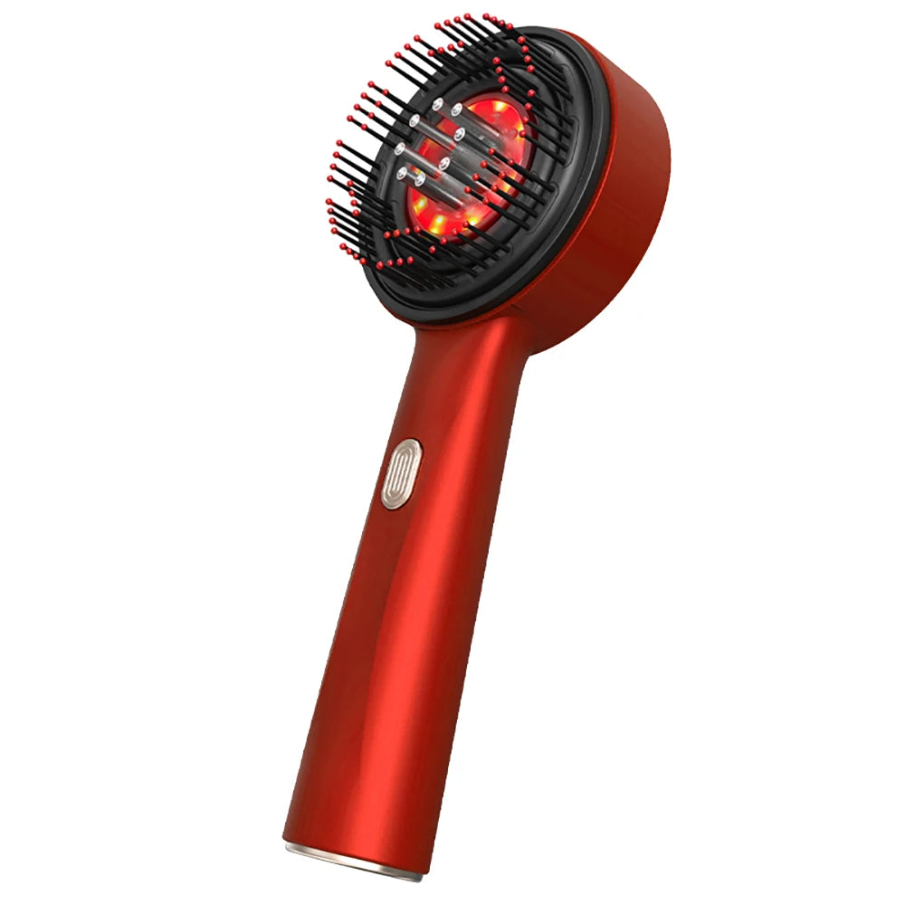 Electric Massage Comb with Red Light Therapy for Hair Growth and Anti Hair Loss Normal Type-Red