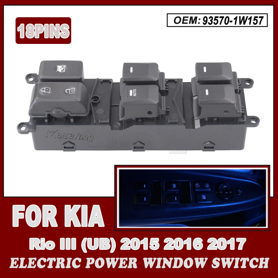 Vorne Links ABS Fensterheber Steuerungsschalter für Kia Rio III UB
