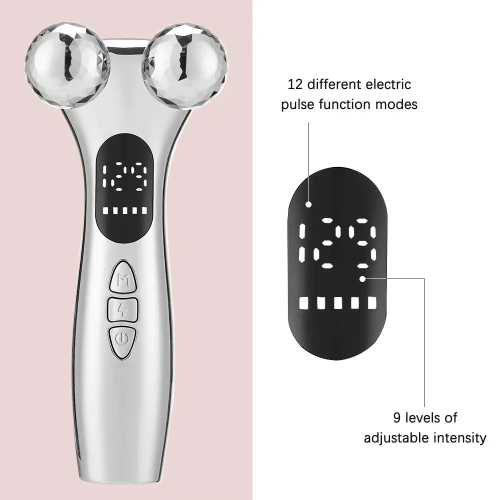 Dubniy Electric Facial EMS Micro-current Beauty Instrument &ndash; LED Display For 4D Face Lift