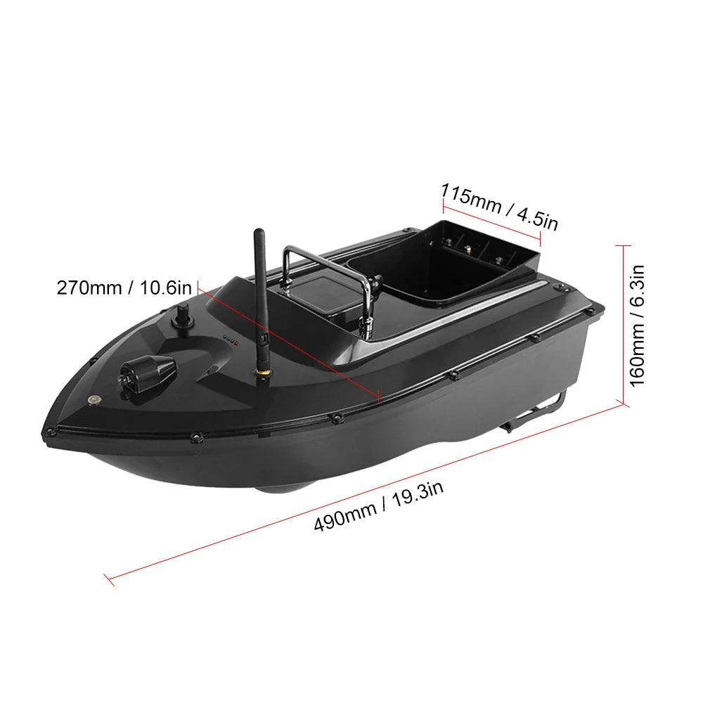 500M Wireless Remote Control Fishing Bait Boat with 1.5KG Load Capacity