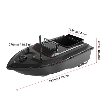 500M Wireless Remote Control Fishing Bait Boat with 1.5KG Load Capacity