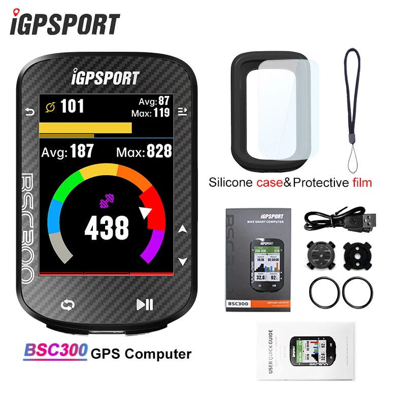 iGPSPORT BSC300 &ndash; GPS Navigation with Offline Maps BSC300 with Case