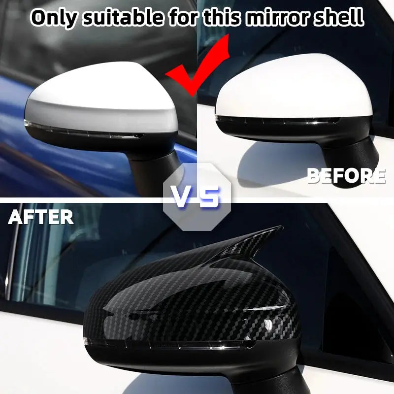 Exterior Side Mirror Covers for Audi A1 S1 RS1 2011-2018 by InterCyprus Trading Ltd