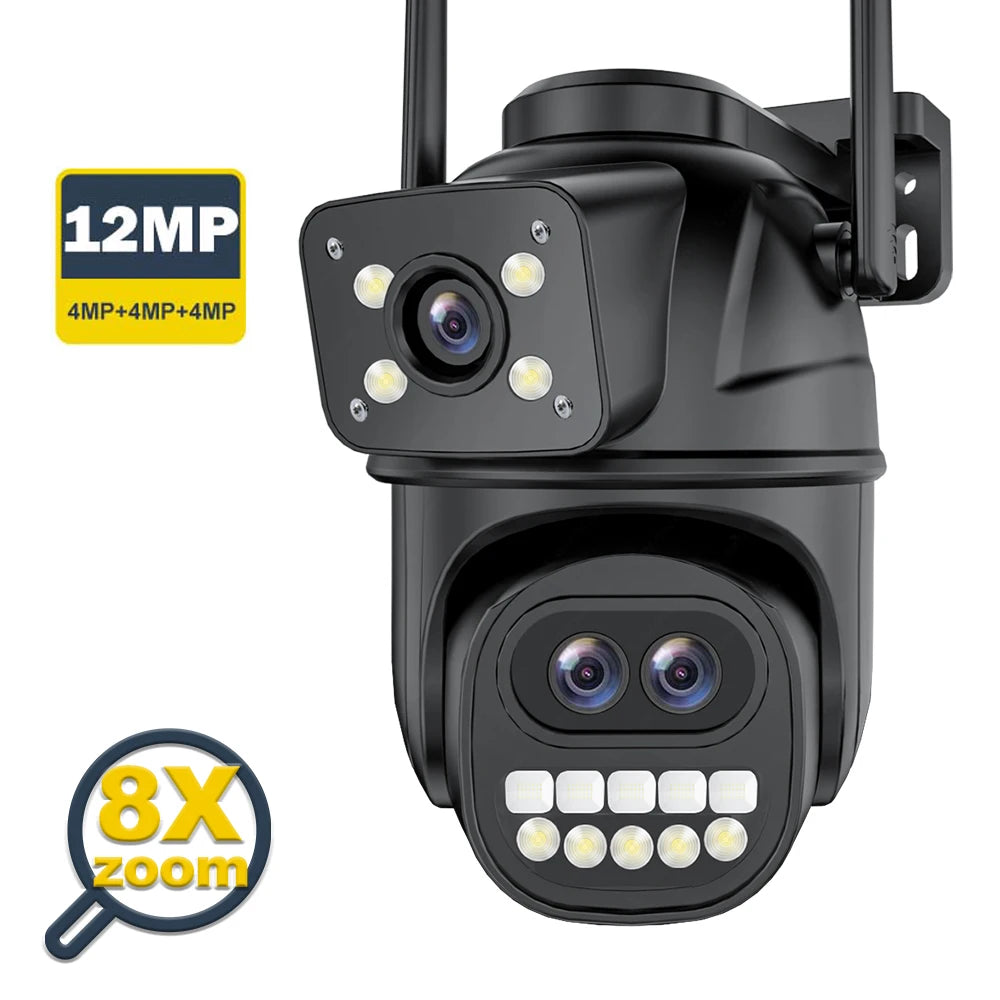 12MP 6K Outdoor WIFI PTZ Camera 6K 12MP Camera / EU Plug