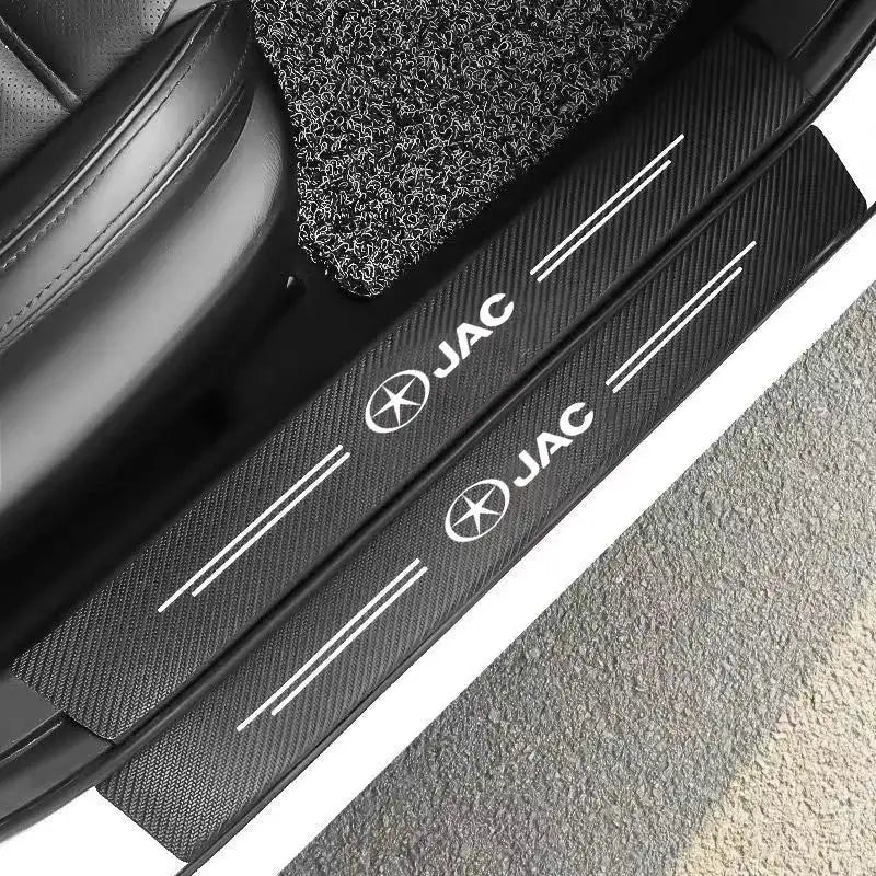 Carbon Fiber Car Door Sill Protectors 4Pcs For JAC S2 S3