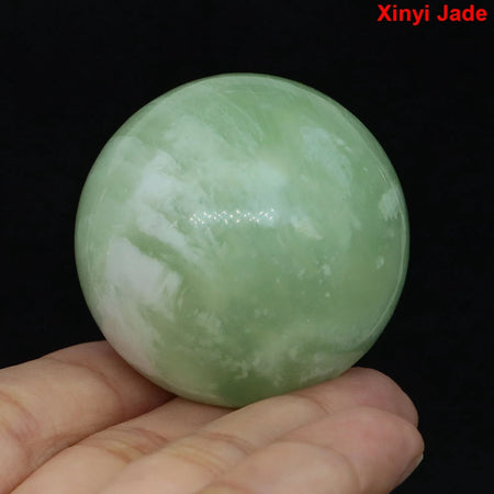 40mm Natural Stones Ball Reiki Crystal Sphere &ndash; Chakra Gems Xinyi Jade / 1PC