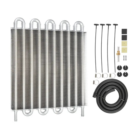 2 Row 4 Row 6 Row 8 Row 10Row 16Row Universal Remote Transmission Oil Cooler Auto-Manual Radiator Converter Aluminum Kit by InterCyprus Trading Ltd