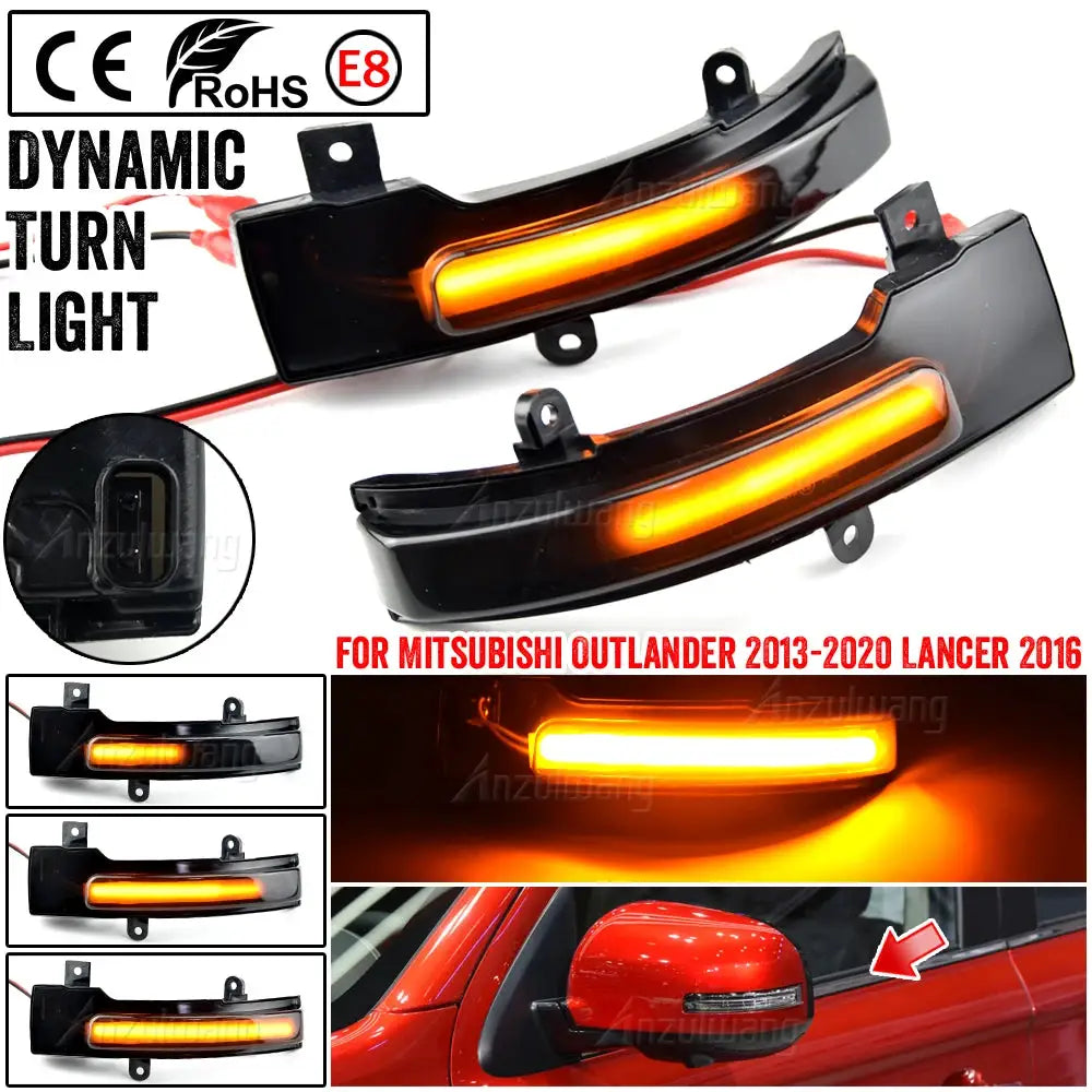 LED Exterior Mirror Turn Signals For Mitsubishi Outlander Lancer ASX by InterCyprus Trading Ltd