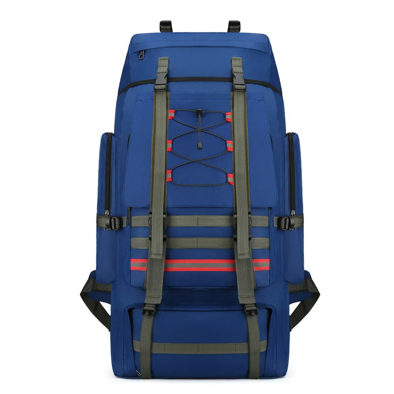 130L Hiking Camping Backpack &ndash; Ultra Durable Waterproof Blue