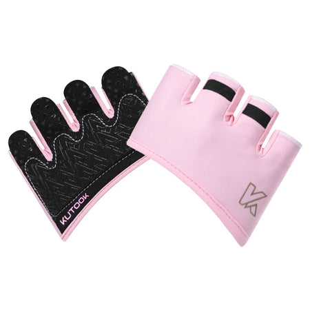 KUTOOK Weight Lifting Gloves for Women - Palm Protection &amp; Comfort for Gym Workouts Pink / L