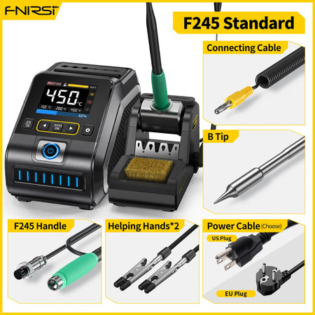 FNIRSI DWS-200 &ndash; 200W Soldering Station with C210/C245 DWS-200 F245-BTip / US (110V-240V)