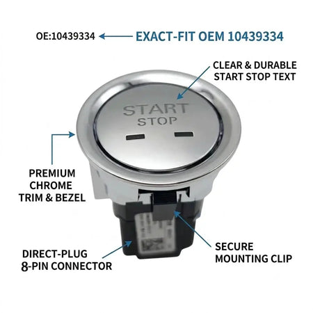 Engine Start Stop Button For MG ZS HS EV Dashboard by InterCyprus Trading Ltd
