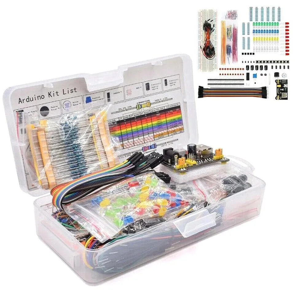 DIY Project Starter Kit For Arduino UNO R3 &ndash; Complete Electronics Learning Set Default Title