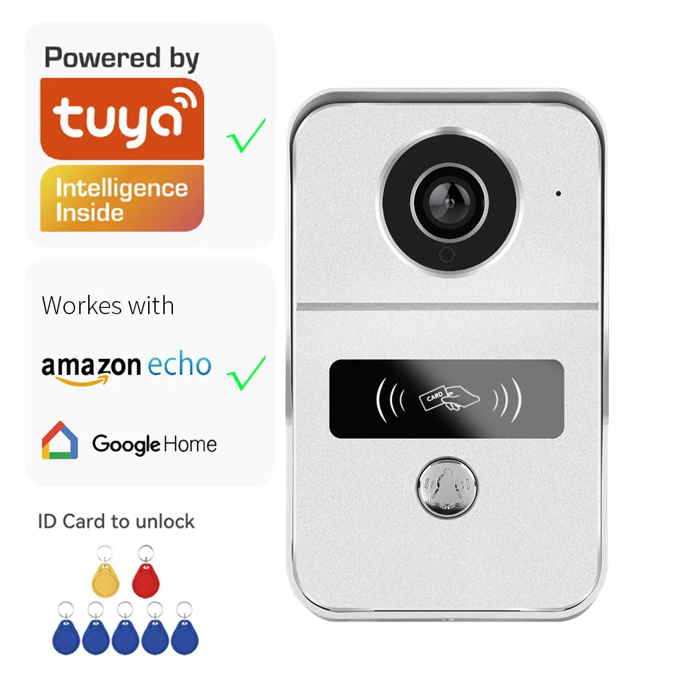 Tuya App 1080P Wifi IP Video Doorbell &ndash; Remote Unlock KW02-alexa / EU Plug