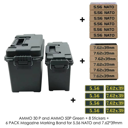 Tactical Ammo Box High Strength Safety &ndash; High Impact Build 3050P Green Set 1