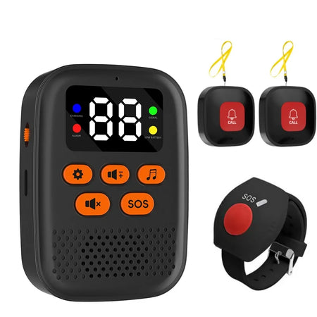 SOS Caregiver Pager &ndash; Wireless Vibration Alarm Display D