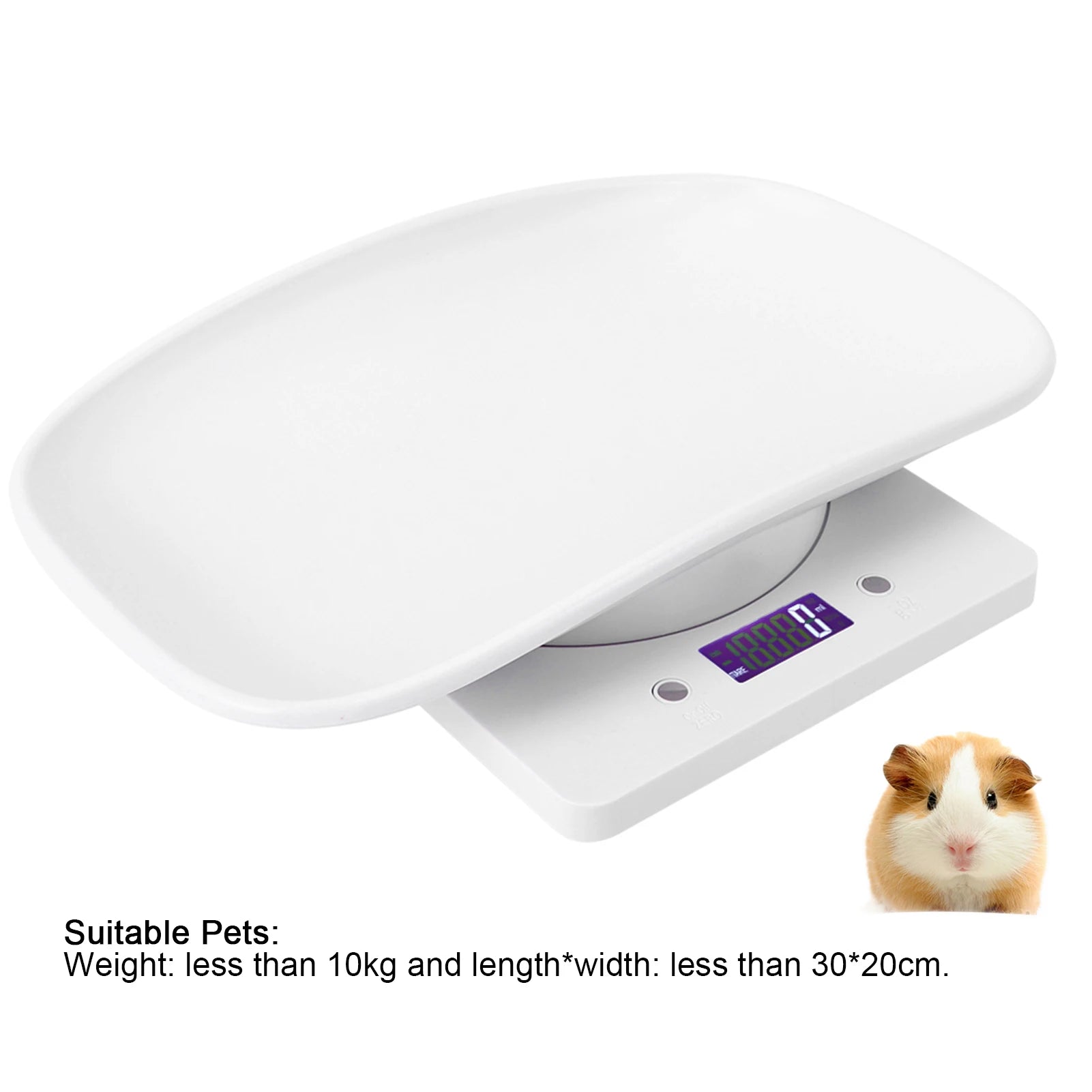 10kg 1g Digital Small Pet Weight Scale &ndash; 1g Precision