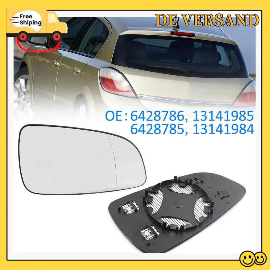 Sklo spätného zrkadla pre Opel Astra 2004-2008 modrý odtieň vyhrievané bočné zrkadlo náhradný diel