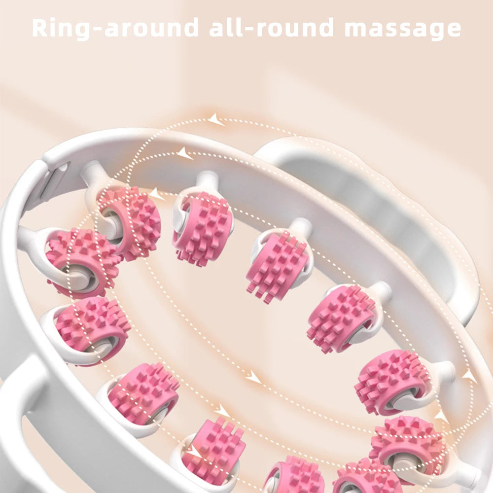 Portable 3D Round Massager Roller for Body Relaxation and Cellulite Treatment