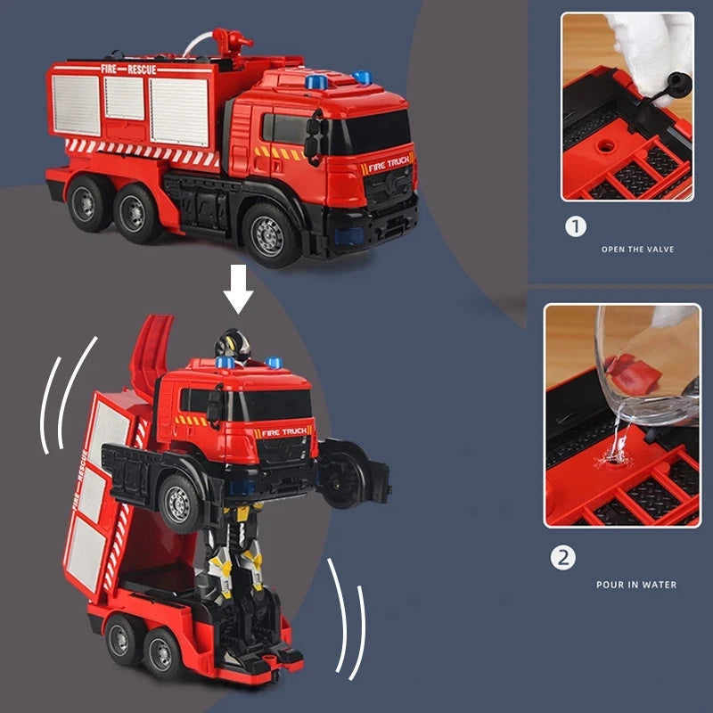 Transformation Robot RC Car &ndash; Remote Control Fire Truck