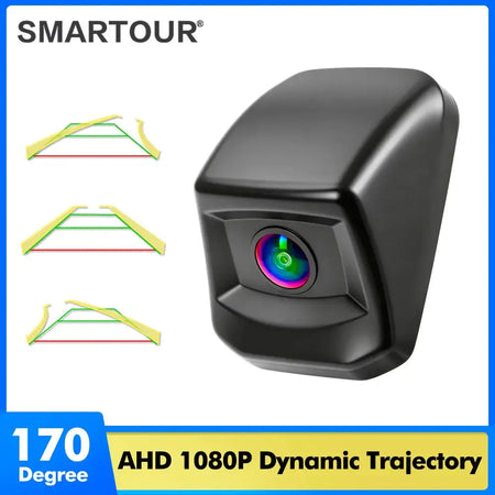 Dynamic Trajectory Reverse Camera 180 Degree Wide Angle Waterproof Car Backup Camera CVBS/AHD Switch Control Line Adjustable by InterCyprus Trading Ltd