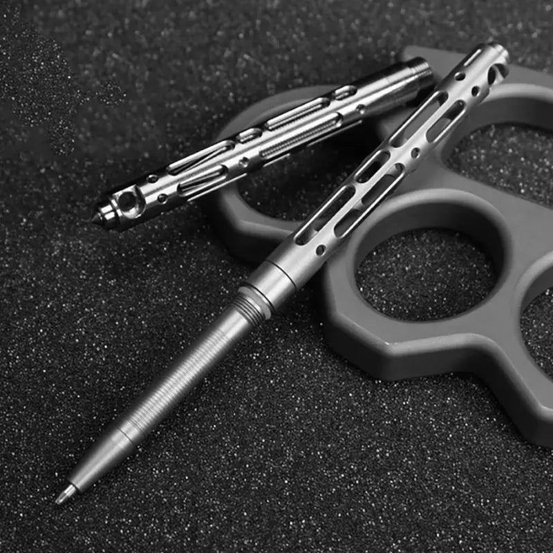 Titanium TC4 Tactical Pen With Self-Defense, Window Breaker, Keychain