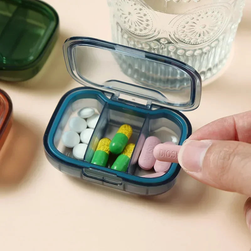 Portable Mini Pill Organizer Box - Compact Medicine Storage Container and Dispenser from China