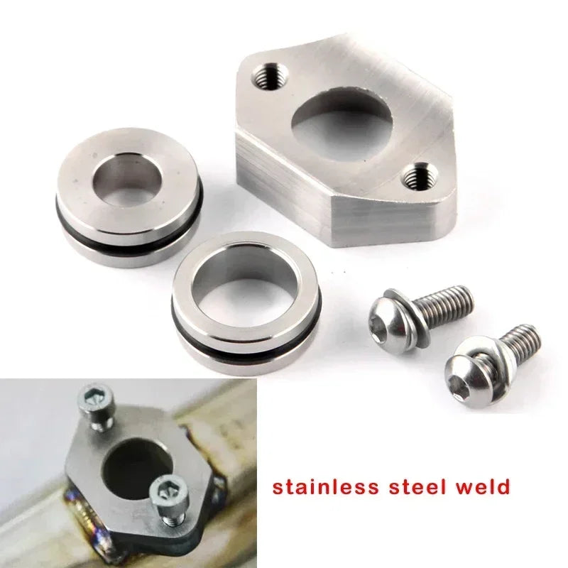 Aliuminio ir nerūdijančio plieno žemėlapio jutiklio flanšas intercooler vamzdžiui Audi A4 MK4