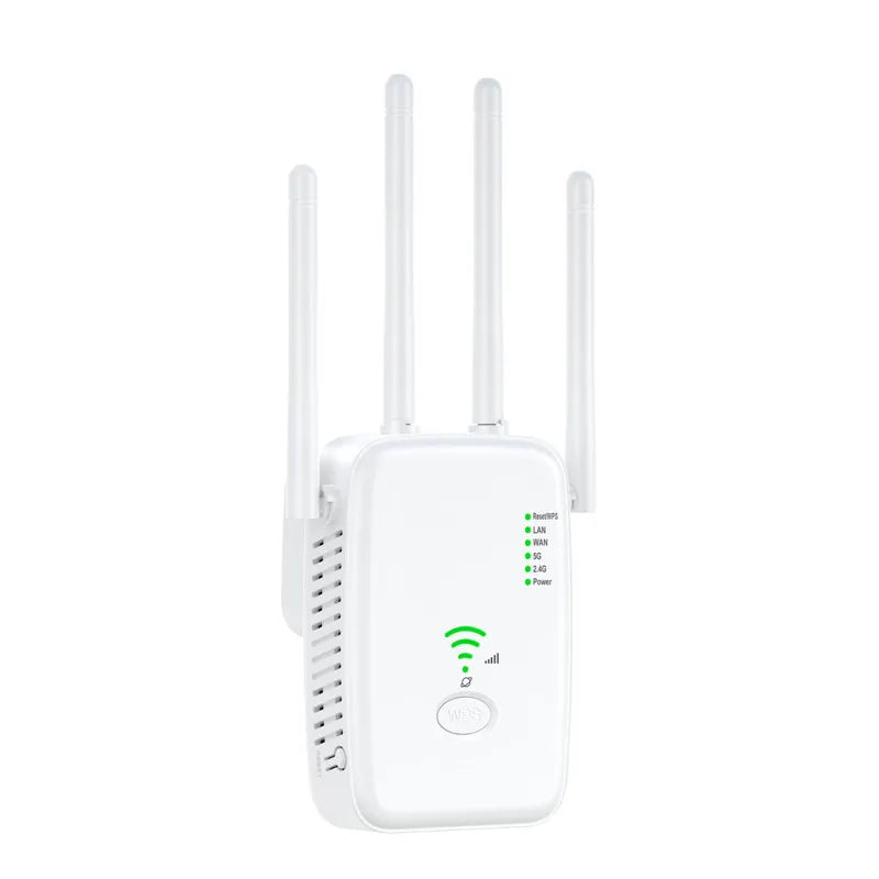 300Mbps 2.4G WiFi Range Repeater - WiFi Signal Booster WHITE / EU Plug / CHINA