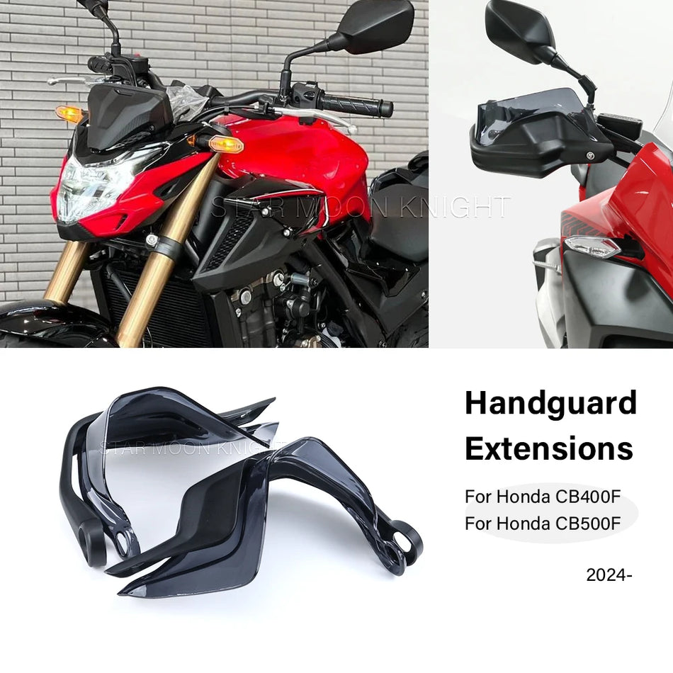Honda CB400F 2024 ve CB500F 2024 Motosikletler için ABS ve PC Malzemeden Üretilmiş El Koruyucu Rüzgar Kapağı