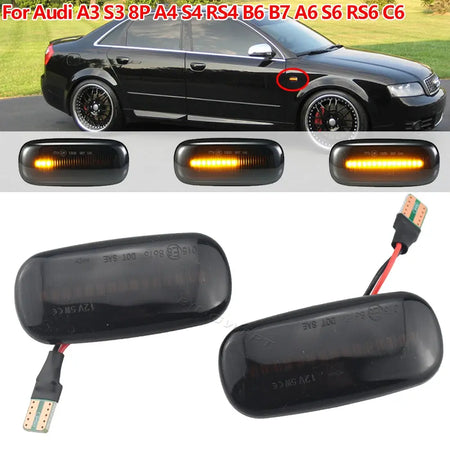 Superb LED Front Fender Side Marker Light For Audi A3 S3 8P A4 S4 RS4 B6 B7 B8 A6 S6 RS6 C5 C7 C6 05-08 Turn Signal Light by InterCyprus Trading Ltd