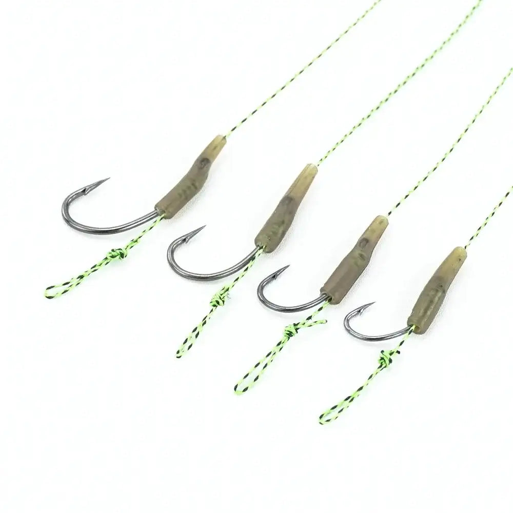 Six X Carp Rigs Ready Made Hook Link Terminal Tackle TS114