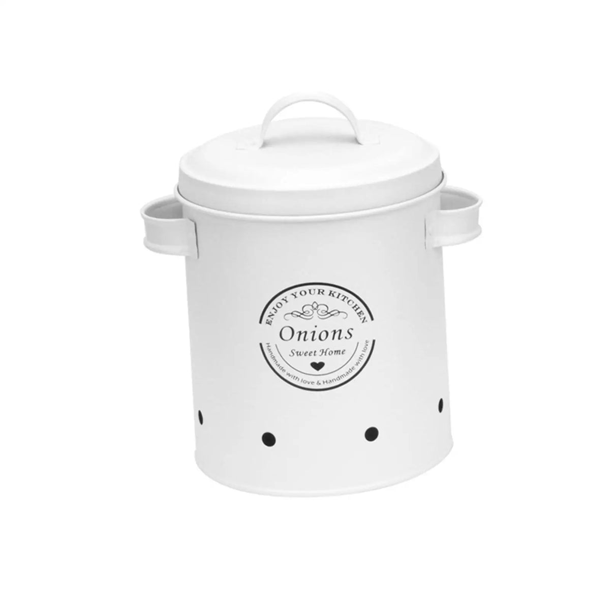 Potato Onion Garlic Storage Bin &ndash; Airtight Lid with Farmhouse Decor