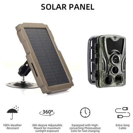 Trail Game Camera Solar Panel Kit 6V-12V &ndash; Solar Powered