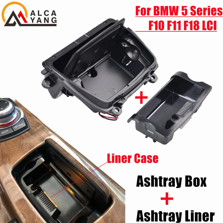 Cendrier de console centrale en matériau ABS pour BMW F10 F11 F18