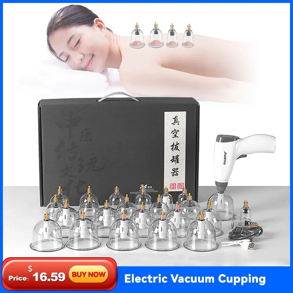 Electric Cupping Set &ndash; Vacuum Therapy Massage for Body