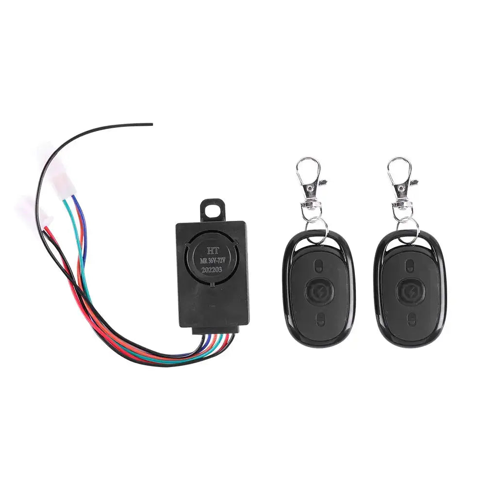 E Bike Alarm System 36 72V 125dB Anti Theft Two Switch