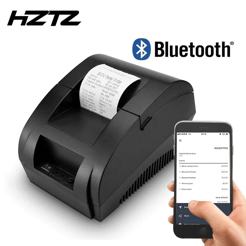 HZTZ 5890K 58mm USB Thermal Receipt Printer &ndash; 90mm per Sec